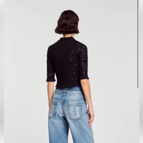 Sandro Sequin Top- Size S; Like New Condition (Never Worn) - Picture 11 of 12